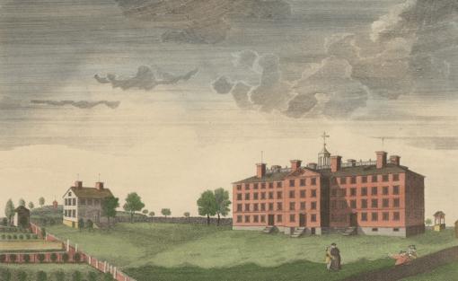 early illustration of Brown University